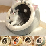 Katzenbett Haus Zwinger Nest Runde Haustiere Schlafhöhle Kätzchenbetten Haustierkorb Gemütliches Kätzchen Liege Kissen Katzenhaus Zelt Hundehaus