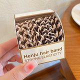 Nylon Rubber High Elastic Hair Bands Hair Ties Women Girls Candy Basic Ponytail Holder Scrunchies Gum Ropes Hair Accessories Set