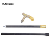 Golden White Tiger Luxury Pattern Walking Stick Party Fashion Elegant Walking Stick Decorative Cospaly Cane Knob Crosier 89cm