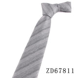 Nouvelles cravates rayées pour hommes et femmes, cravates en coton pour fêtes, affaires, cravates classiques à carreaux, cadeaux pour mariés