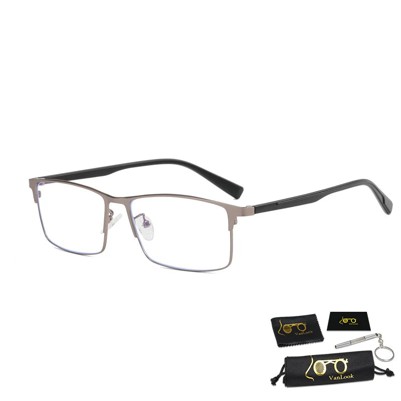 Big Titanium Glasses Frame Anti Blue Ray For Computer Work Business Spectacle Screen Protective Eyeglasses Wide155mm Light