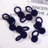 20pcs Kids Elastic Hair Bands Girls Plush Ball Rubber Band For Children Sweets Scrunchie Hair Ties Clip Baby Hair Accessories