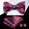 Dropshipping Jacquard Silk Mens Self Bow Tie Hanky Cufflinks Set Male Butterfly Knot Bowtie Wholesale for Male Wedding Business
