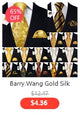 Barry.Wang Nouveauté Soie Hommes Cravate Mouchoir Boutons de Manchette Ensemble Jacquard Animal Dinosaure Chauve-Souris Gravat Cravate Pour Homme Mariage Affaires