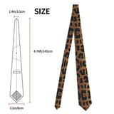Cravates léopard pour hommes, soie et polyester, étroites, 8 cm, motif tigre, pour costumes, accessoires, fête de mariage, cosplay