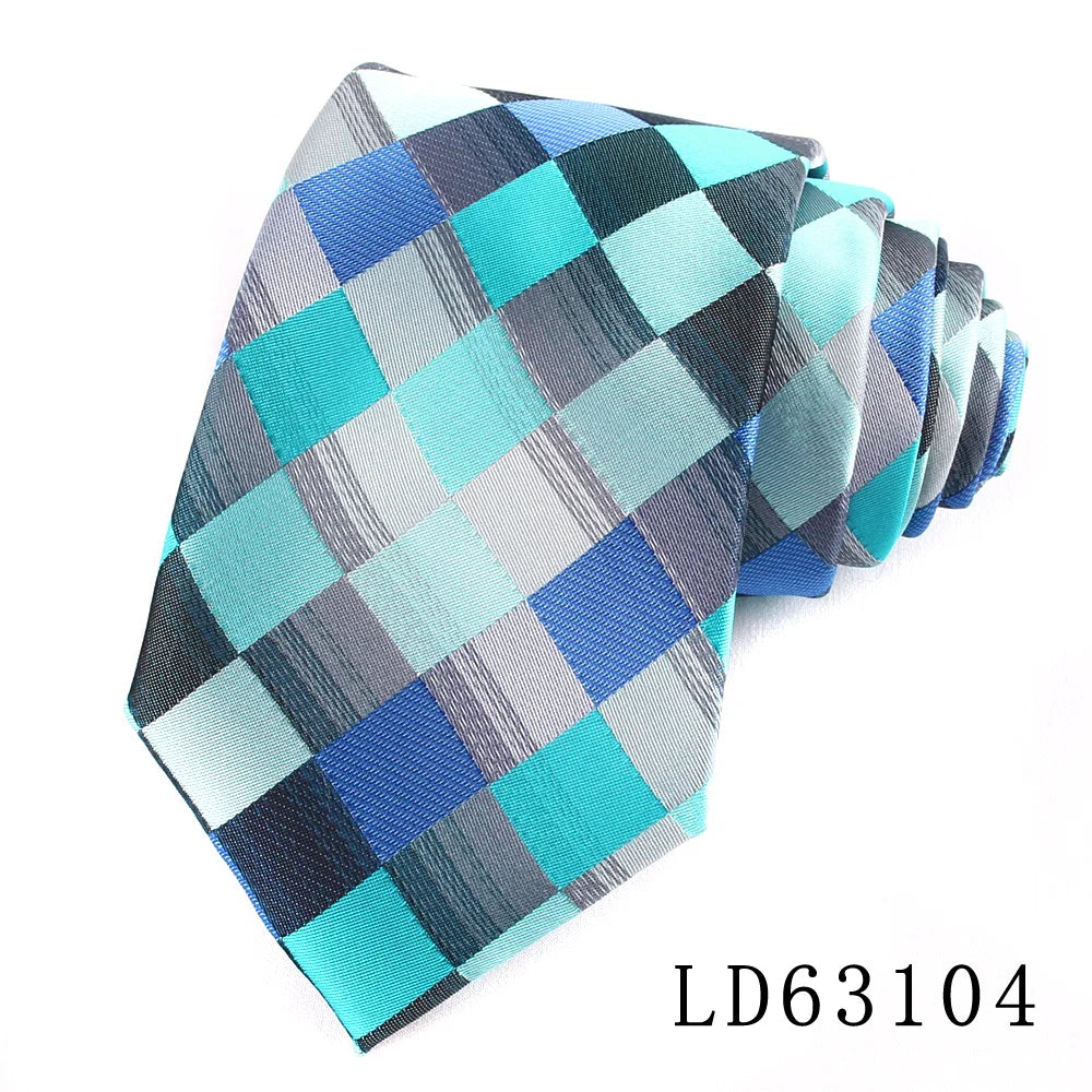 Nouvelles cravates classiques à carreaux pour hommes et femmes, cravates fines pour soirées, affaires, costumes, mariages, cadeaux pour mariés