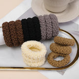 50/10Pcs New Korean Woman Big Elegant Elastics Hair Band Solid Color Scrunchies Hair Ties Ladies Ponytail Hold Hair Accessories