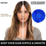 Bonnet Satin Sleeping Hat Hair Night Sleep Cap Head Cover Shower Caps for Bath and Sauna Bathing Shower Cap Bathroom Products