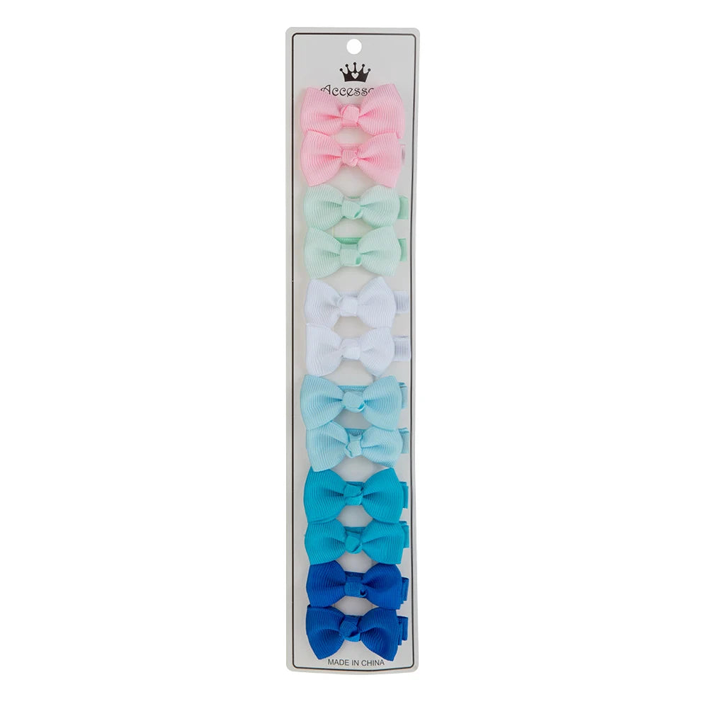 Lot de 12 barrettes à cheveux en ruban gros-grain massif de 4,5 cm pour enfants, faites à la main, accessoires photo, coffret cadeau