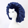 Bonnet de nuit en satin pour femme, large bande solide, extensible, avec nœud, bonnet soyeux, bonnet de nuit, soins capillaires, couvre-tête de douche