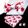 Dropshipping Jacquard Silk Mens Self Bow Tie Hanky Cufflinks Set Male Butterfly Knot Bowtie Wholesale for Male Wedding Business