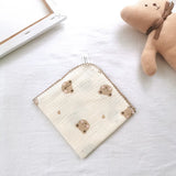 Cotton Baby Face Towel Newborn Baby Items 4 Layer Muslin Baby Bibs Handkerchief Soft Saliva Towel Triangle Feeding Burp Cloths