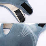 Women Men Winter Warm Cycling Windproof Cold-proof Mouth Cover Face Shield for Outdoor Camping Ski Earmuffs Fleece Warm Mask