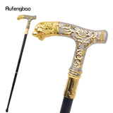 Golden White Tiger Luxury Pattern Walking Stick Party Fashion Elegant Walking Stick Decorative Cospaly Cane Knob Crosier 89cm