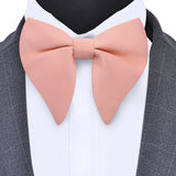 New Big Bow Ties Men's Solid Bowtie Red Black Yellow Fashion Bowknot For Men Wedding  Party Accessories