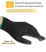 10 paires de gants de sécurité durables – antidérapants, résistants à l'usure et protection ESD pour le jardinage et le travail du bois