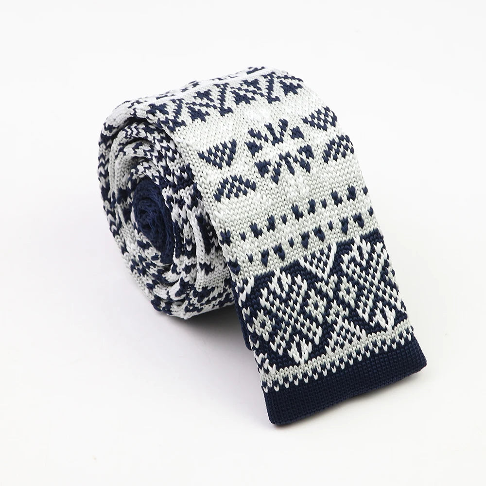 Cravates classiques en tricot pour hommes, cravates décontractées, à pois, à carreaux, pour loisirs, chaudes, pour affaires, mariage, largeur 6 cm