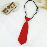 22CM Women Neckties Solid Brown Lazy Ties Kids Kindergarten Simple Short Necktie College Uniform Neckwear Daily Shirt Gravatas