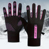 1Pair Winter Waterproof Windproof Non-slip Touch Screen Warm Gloves, For Outdoor Cycling, Driving, Skiing