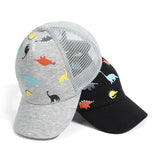 Casquette d'été pour bébé garçon, motif dinosaure, chapeau de soleil pour enfants, accessoires de sport, voyage, casquette de baseball réglable, 0 à 5 ans