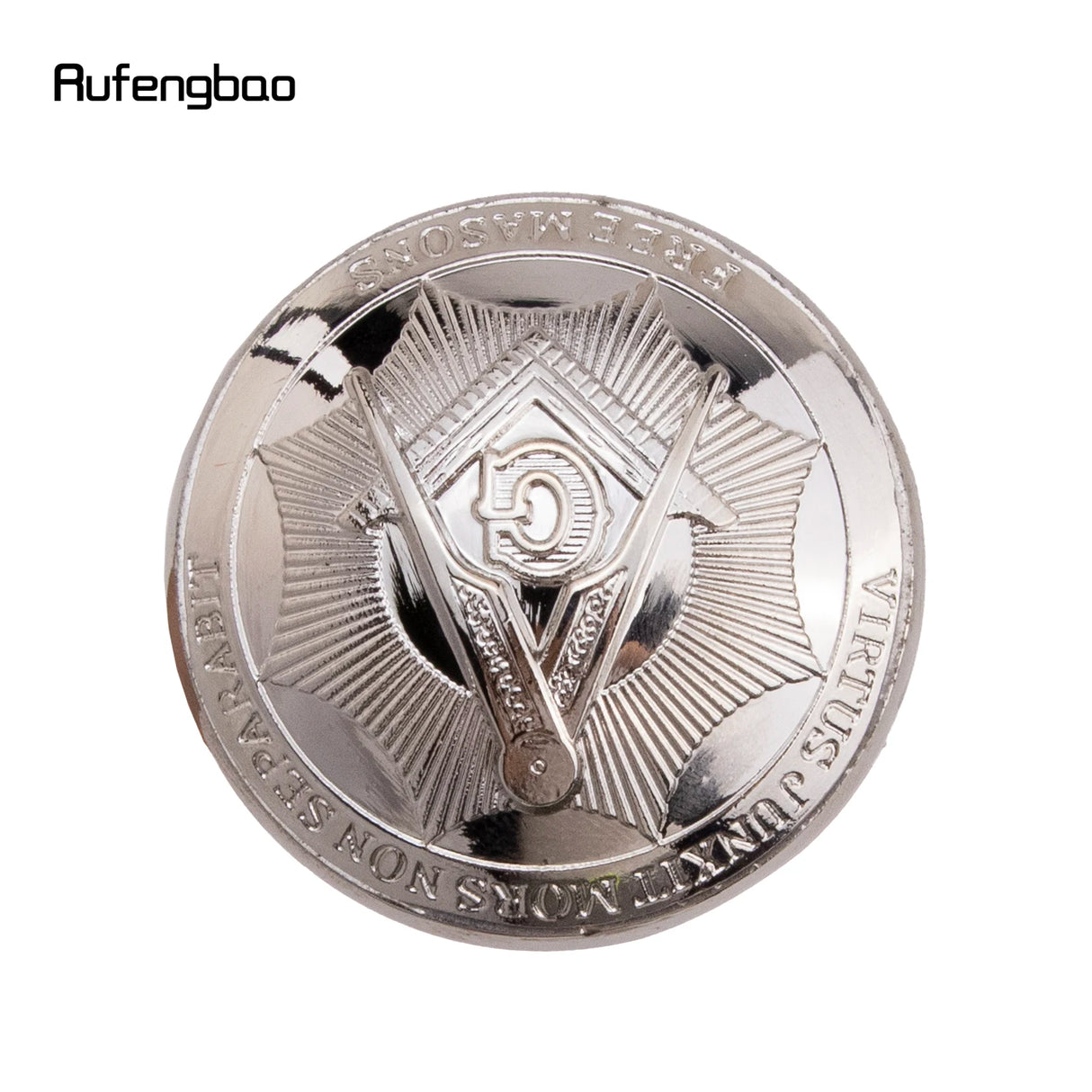 White Freemasonry Freemasons VG Totem Relief  Walking Stick with Hidden Plate Self Defense Fashion Cane Cosplay Crosier 93cm