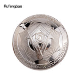 White Freemasonry Freemasons VG Totem Relief  Walking Stick with Hidden Plate Self Defense Fashion Cane Cosplay Crosier 93cm