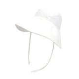 Big Brim Baby Sun Hat Summer Spring Kids Bucket Hat for Girls Boys Cotton Linen Children Cap Beach Travel Kids Hats Caps 2M-4Y