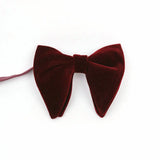 Fashion Velvet Big Bowties Flannelette Large Size Bow Ties For Men Formal Dress Handkerchief Wedding Party Tuxedo Groom Bow Knot