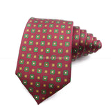 Cravate de luxe en soie imprimée fine de 7 cm pour homme, accessoire classique pour le bureau, les loisirs, les costumes et les fêtes de mariage