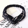 Fashion WomenFloral Headband Hair Accessories Leopard Cross Knotted Bow Chiffon Hair Band Girls Headdress Ladies Hoop Headwear