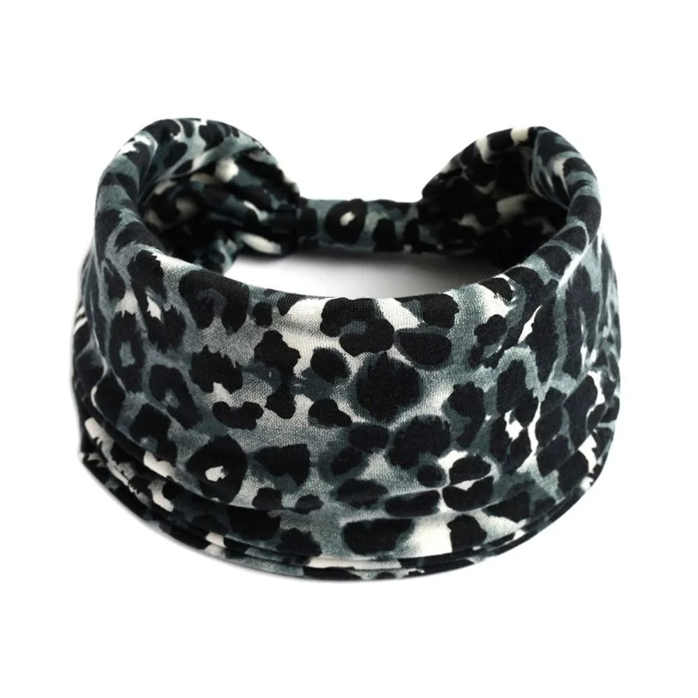 Fashion Boho Ethnic Style Headbands Vintage Knot Elastic Turban Headwrap For Women Girls Hair Band Soft Bandana Hair Accessories