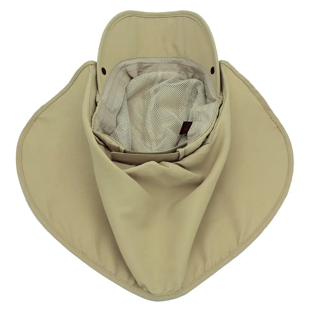Casquette de protection solaire UPF 50+ pour enfants et garçons, chapeau de pêche réglable et amovible à séchage rapide avec rabat pour le cou