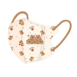 10PCS Cartoon Capybara Children's Mask Ani-uv Outdoor Sunshade Mask Anti Pollen Dustproof Face Veil For 3-12 Years Kids