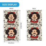 Comic Girl Scarf Neckerchief Neck Face Mask Polyester