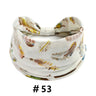 Leopard Print Headbands for Women Wide Boho Turban Head Wraps Cotton Knotted Elastic Hairbands Non Slip Workout Hair Accessories