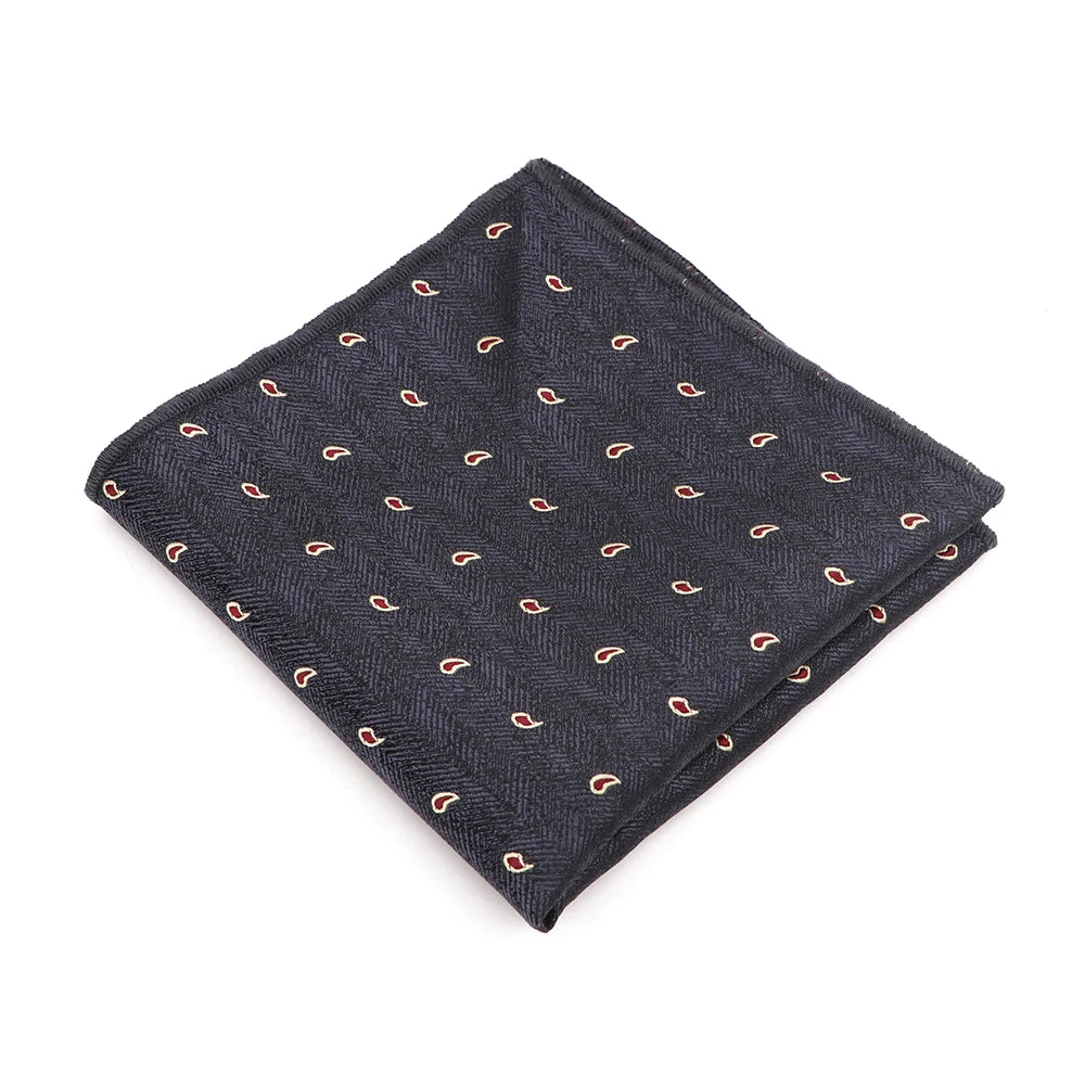 Mouchoir de poche en tissu jacquard de haute qualité, nouveau style, à pois, à rayures, à fleurs, adapté aux costumes de fête formels, au travail, cadeau