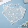 White Lace Bandana Floral Summer Woven Headbands Hair Band Women Outgoing Travel Retro Hair Accessories Headwear Turban Scarf
