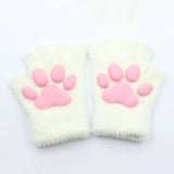 Gants en silicone tendance en forme de griffes de chat, mitaines en peluche 3D, mitaines tricotées pour chaton, accessoires de cosplay Lolita