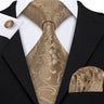 Ensemble élégant de cravates et boutons de manchette en soie à fleurs multiples pour homme, cravate jacquard à fleurs pour mariage, entreprise, fête, événement, Barry.Wang