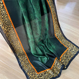Foulard populaire, nouvelle serviette de plage, protection solaire, châle tendance de haute qualité pour femme, 180 x 90 cm, foulard en satin de soie, bandana imprimé couleur d'été