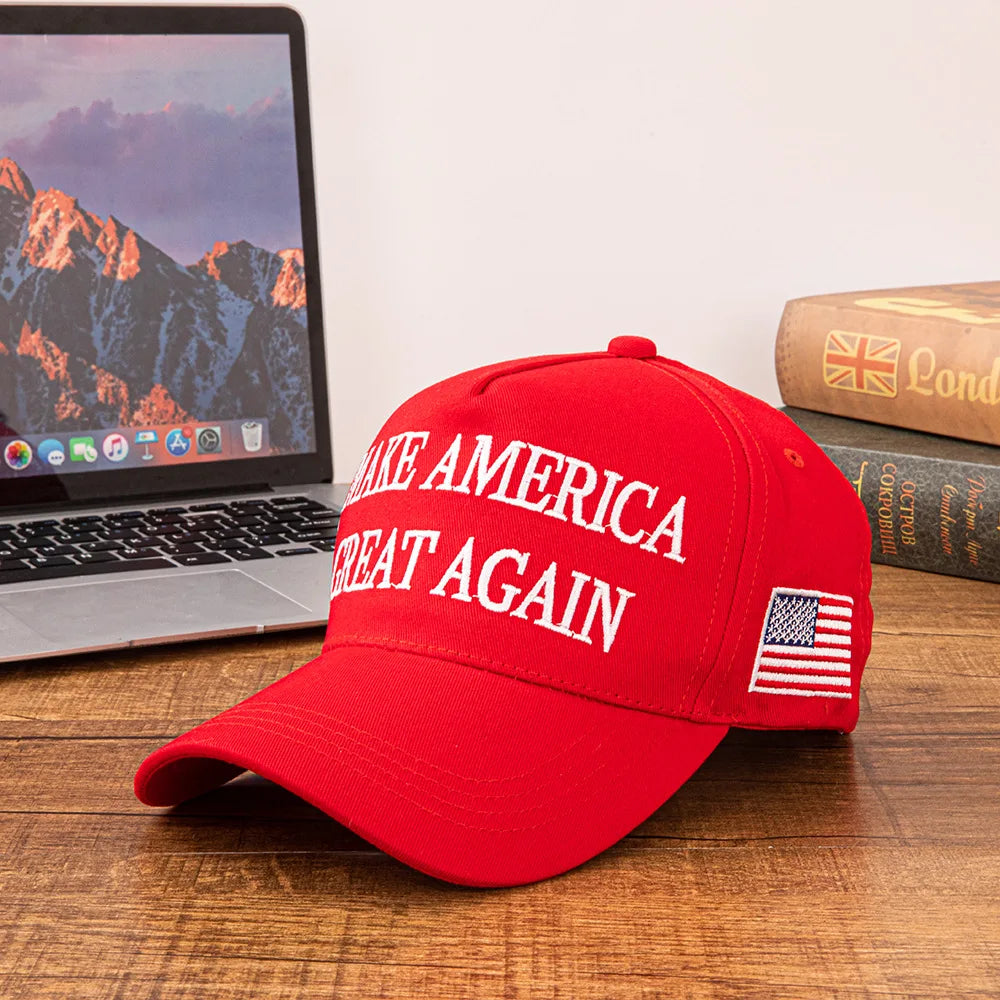 2025 Donald Trump Merchandise American Trucker Hat MAGA Slogan USA Drapeau KAG Président 45-47 Casquette de baseball