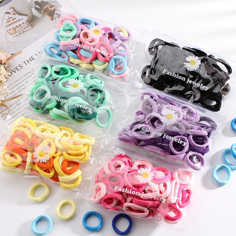 Élastiques mignons en caoutchouc pour cheveux, chouchous pour femmes et filles, serre-têtes, accessoires pour enfants et bébés