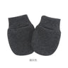 Bonnet pour nouveau-né avec gants, bonnet chaud en coton pour enfants, accessoires pour enfants, bonnet de nuit pour bébés de 0 à 6 mois, automne et hiver