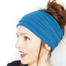 New Boho Flower Print Wide Headbands Vintage Knot Elastic Turban Headwrap for Women Girls Cotton Soft Bandana Hair Accessories