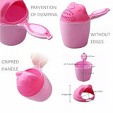 Baby Shower Toddle Shampoo Cup Cute Cartoon Baby Bath Spoons with Protect Kid Eyes Child Washing Hair Cup Kids Bathing Tool