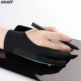 Anti-Touch-Handschuhe mit zwei Fingern zum Malen von Tablets, digitalen Tafeln, Bildschirmen, Berühren, Zeichnen, Antifouling, Ölgemälde, Kunstbedarf