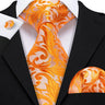 Ensemble élégant de cravates et boutons de manchette en soie à fleurs multiples pour homme, cravate jacquard à fleurs pour mariage, entreprise, fête, événement, Barry.Wang