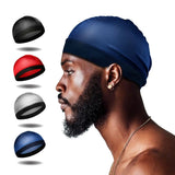 Bonnet unisexe en soie pour homme, bonnet rafraîchissant en élasthanne, bonnet rafraîchissant en soie