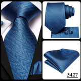 Hi-Tie – Cravate de mariage en soie violette unie à motif cachemire pour homme, ensemble de qualité avec boutons de manchette et mouchoir, cadeau tendance, livraison directe
