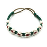 Braided Rope Headwrap Small Daisy Elastic Hair Band Turban Women Hair Scarf Crochet Bandana Macrame Hair Band Bohemian Headband